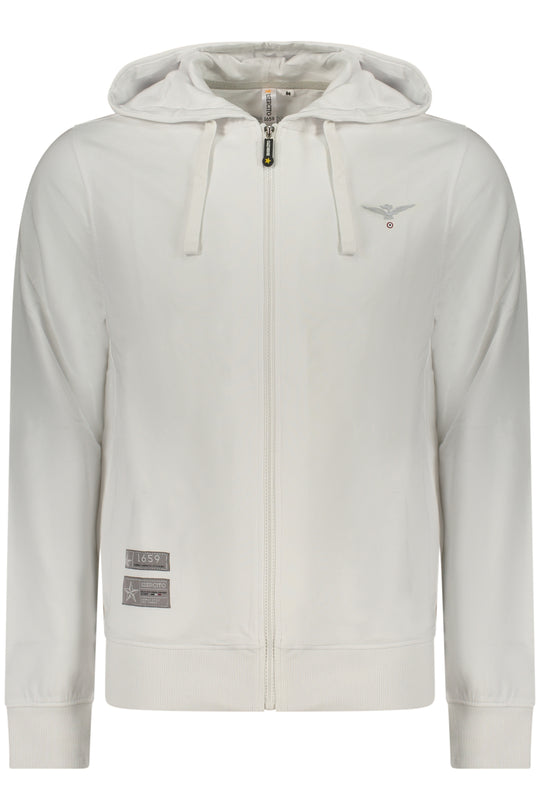 Accademia Militare Military Academy Men's White Zip-Up Sweatshirt