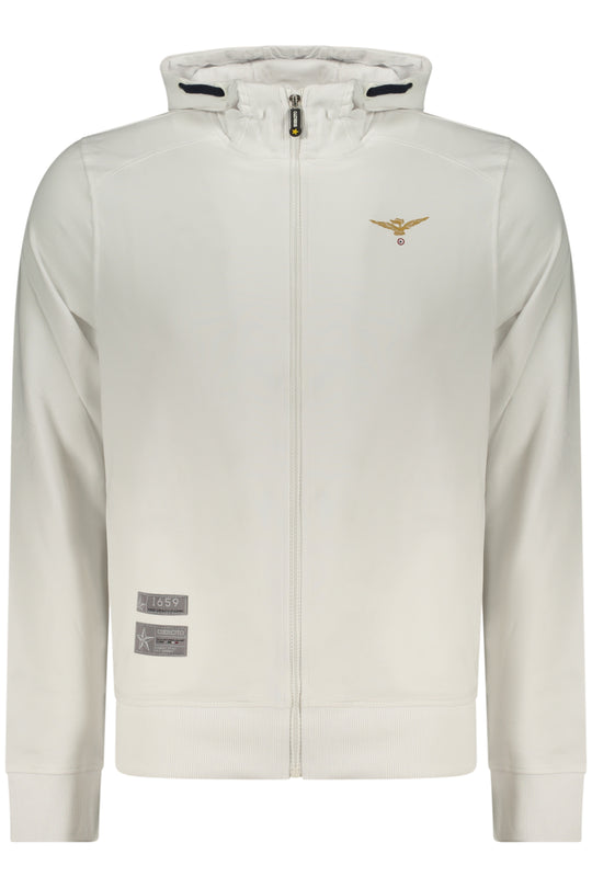 Accademia Militare Military Academy Men's White Zip-Up Sweatshirt