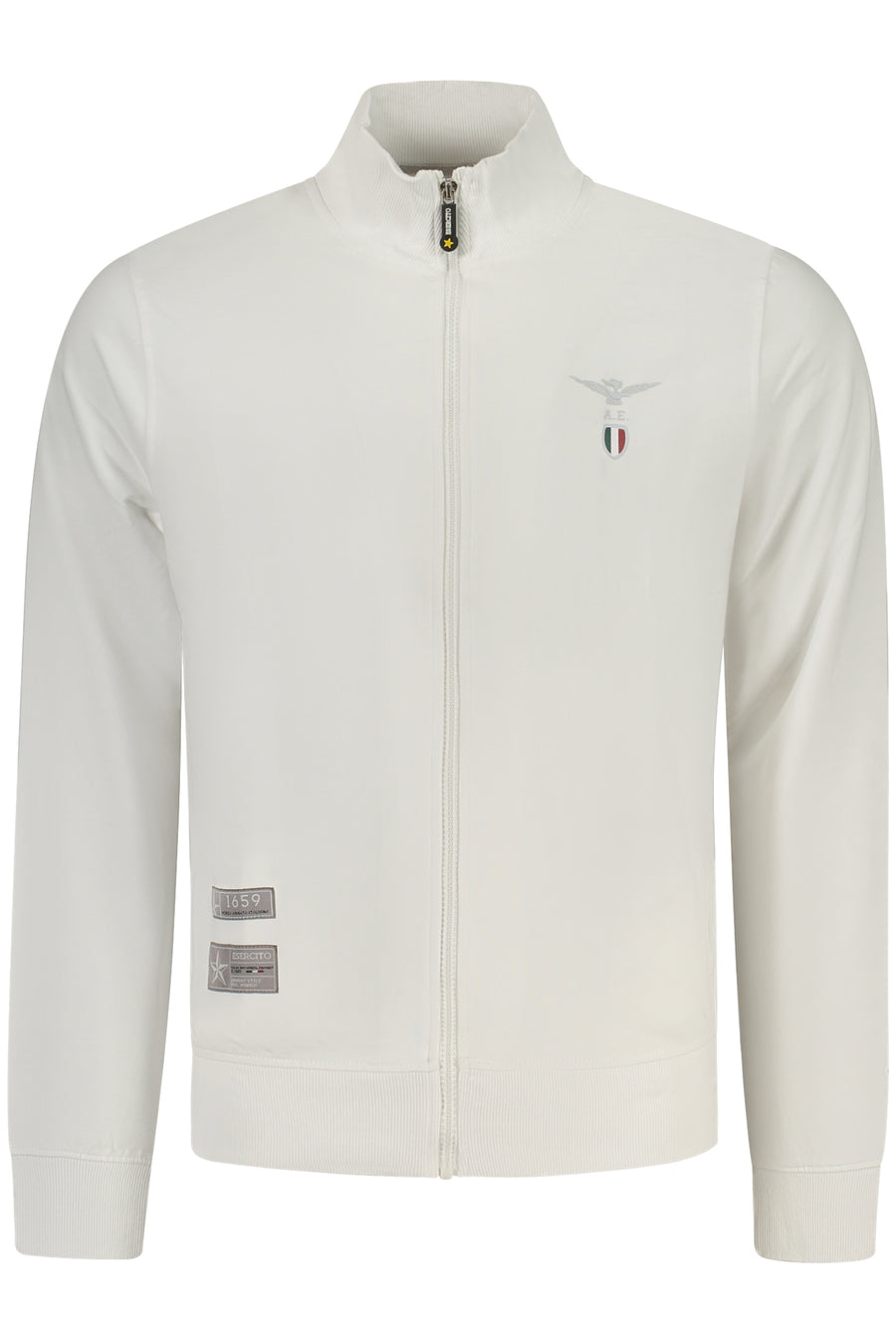 Accademia Militare Military Academy Men's White Zip-Up Sweatshirt