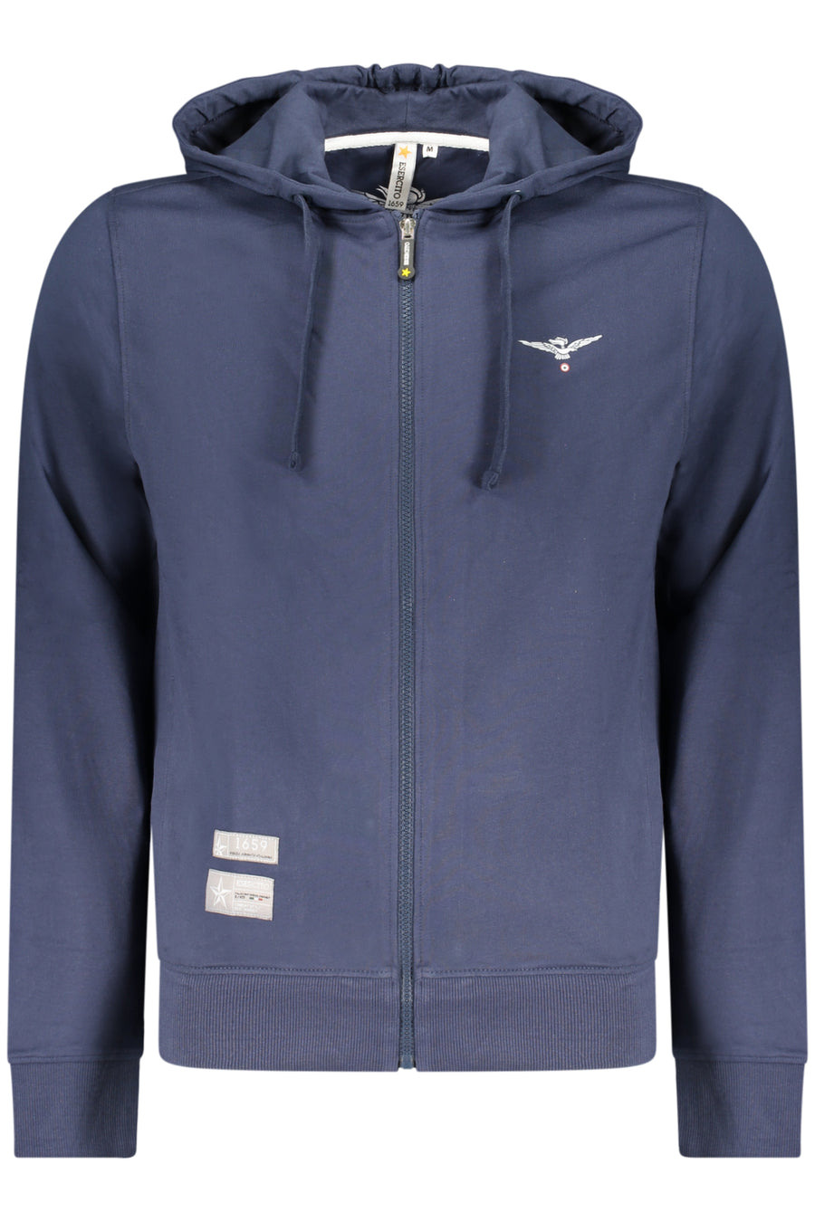 Accademia Militare Military Academy Men's Blue Zip-Up Sweatshirt