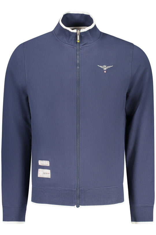 Accademia Militare Military Academy Men's Blue Zip-Up Sweatshirt