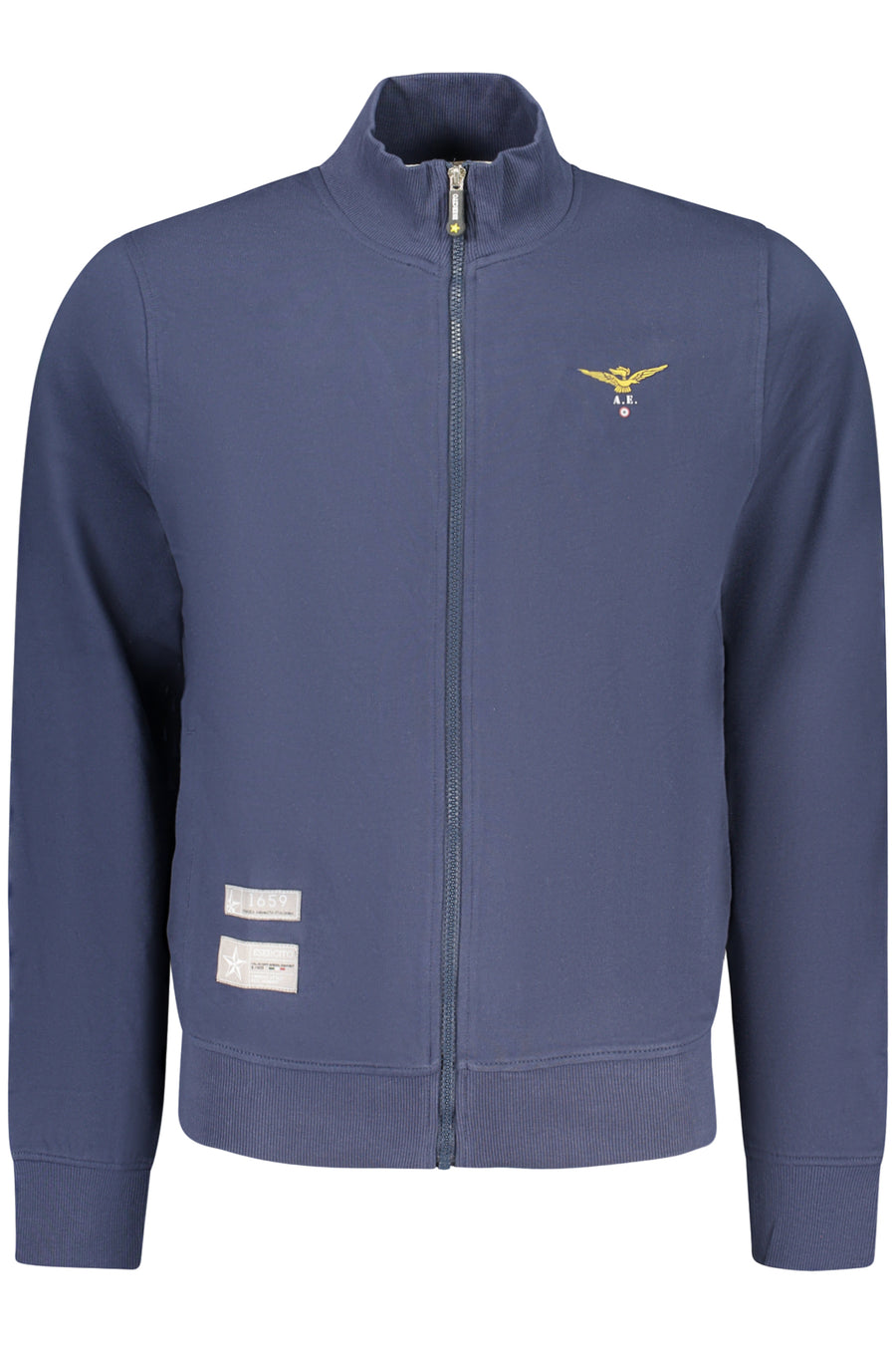 Accademia Militare Military Academy Men's Blue Zip-Up Sweatshirt