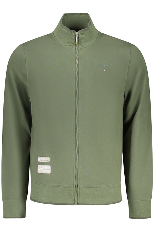 Accademia Militare Military Academy Men's Green Zip-Up Sweatshirt