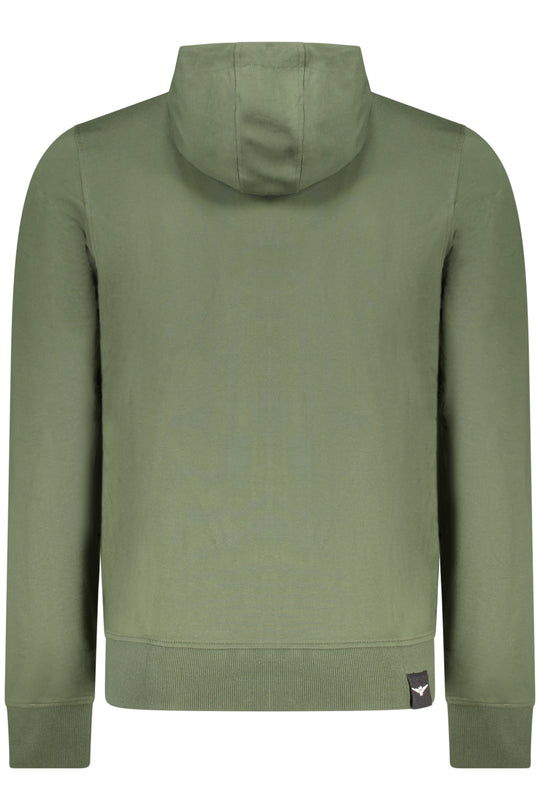 Accademia Militare Military Academy Men's Green Zip-Up Sweatshirt