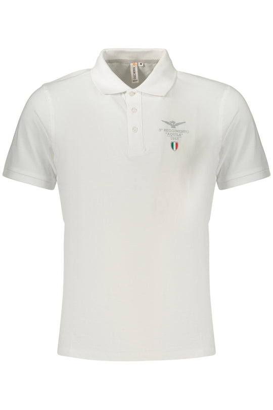 Accademia Militare Military Academy Men's Short-Sleeved Polo Shirt, White