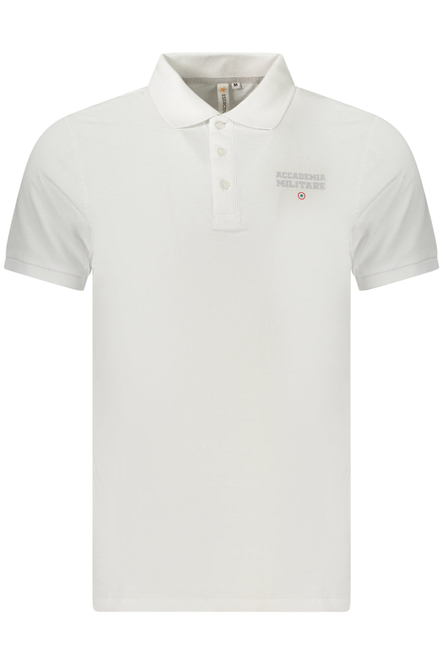 Accademia Militare Military Academy Men's Short-Sleeved Polo Shirt, White
