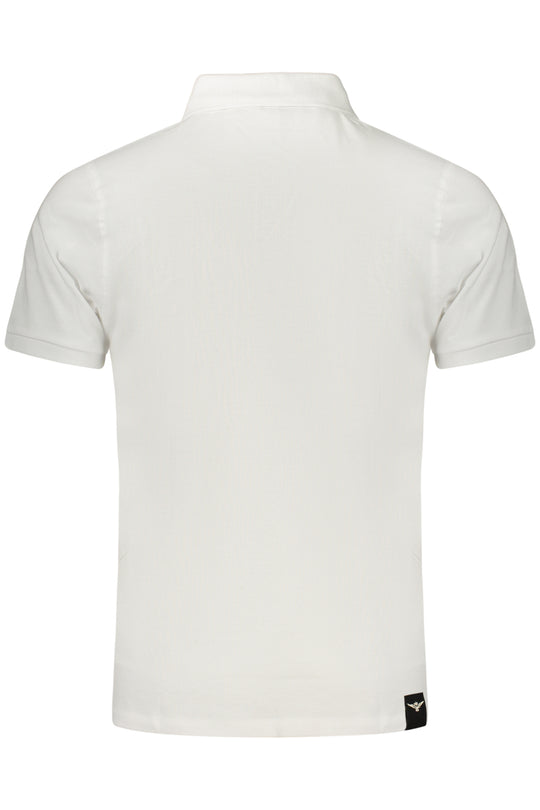 Accademia Militare Military Academy Men's Short-Sleeved Polo Shirt, White