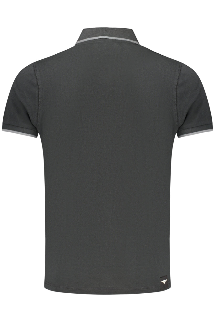 Accademia Militare Military Academy Men's Black Short-Sleeve Polo Shirt
