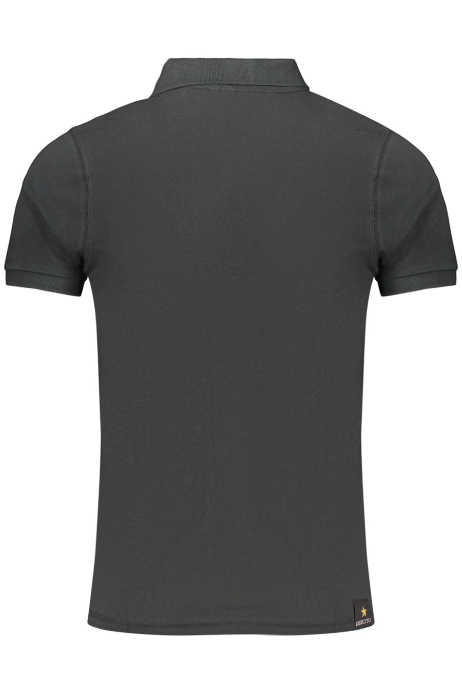 Accademia Militare Military Academy Men's Black Short-Sleeve Polo Shirt