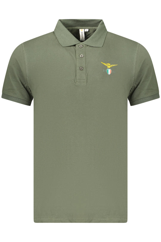 Accademia Militare Military Academy Men's Short-Sleeved Polo Shirt, Green
