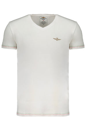 Aeronautica Militare Men's White Short Sleeve T-Shirt