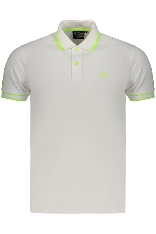 Baci&Abbracci Kisses & Hugs Men's White Short-Sleeved Polo Shirt