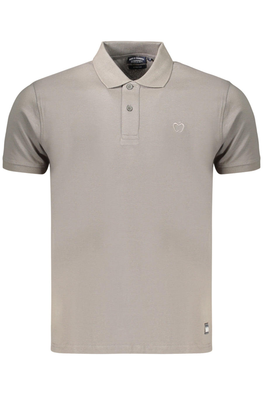 Baci&Abbracci Kisses & Hugs Men's Grey Short-Sleeved Polo Shirt