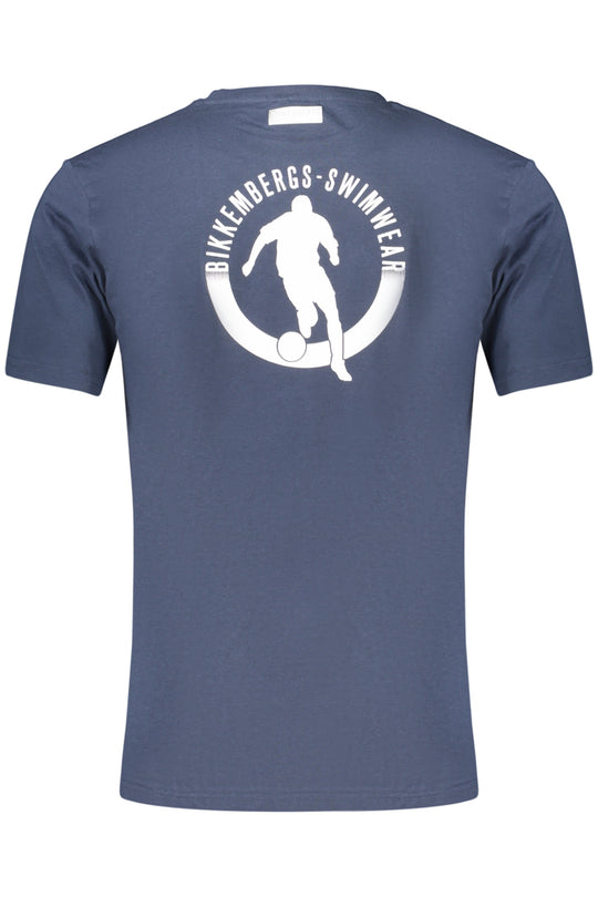 Bikkembergs Men's Short-Sleeve T-Shirt Blue