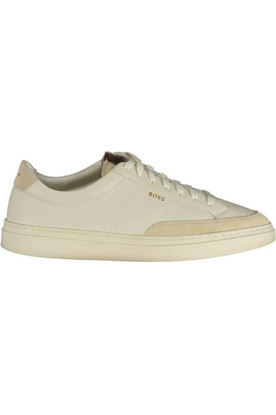 BOSS Men's White Sports Footwear