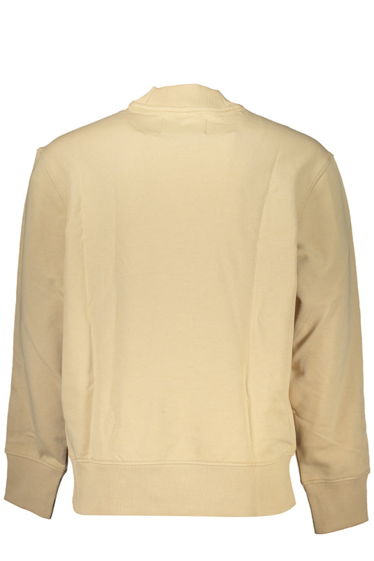 Calvin Klein Men's Beige Zipless Sweatshirt