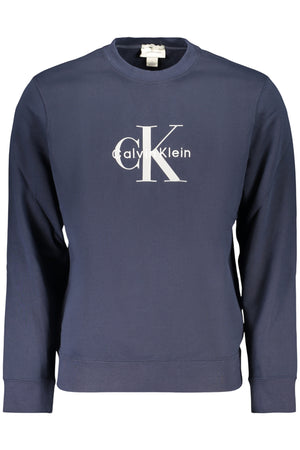 CALVIN KLEIN FELPA UOMO BLU CON ZIP