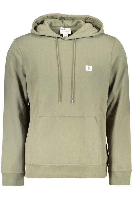 CALVIN KLEIN FELPA UOMO CON ZIP, VERDE