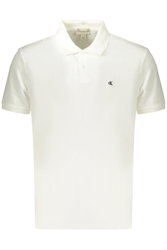 Calvin Klein Men's Short-Sleeve Polo Shirt White