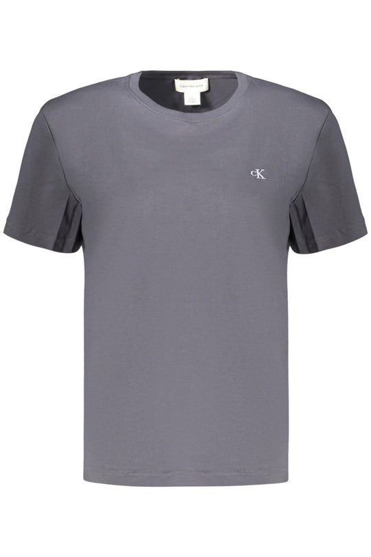 CALVIN KLEIN T-SHIRT DONNA A MANICHE CORTE GRIGIA