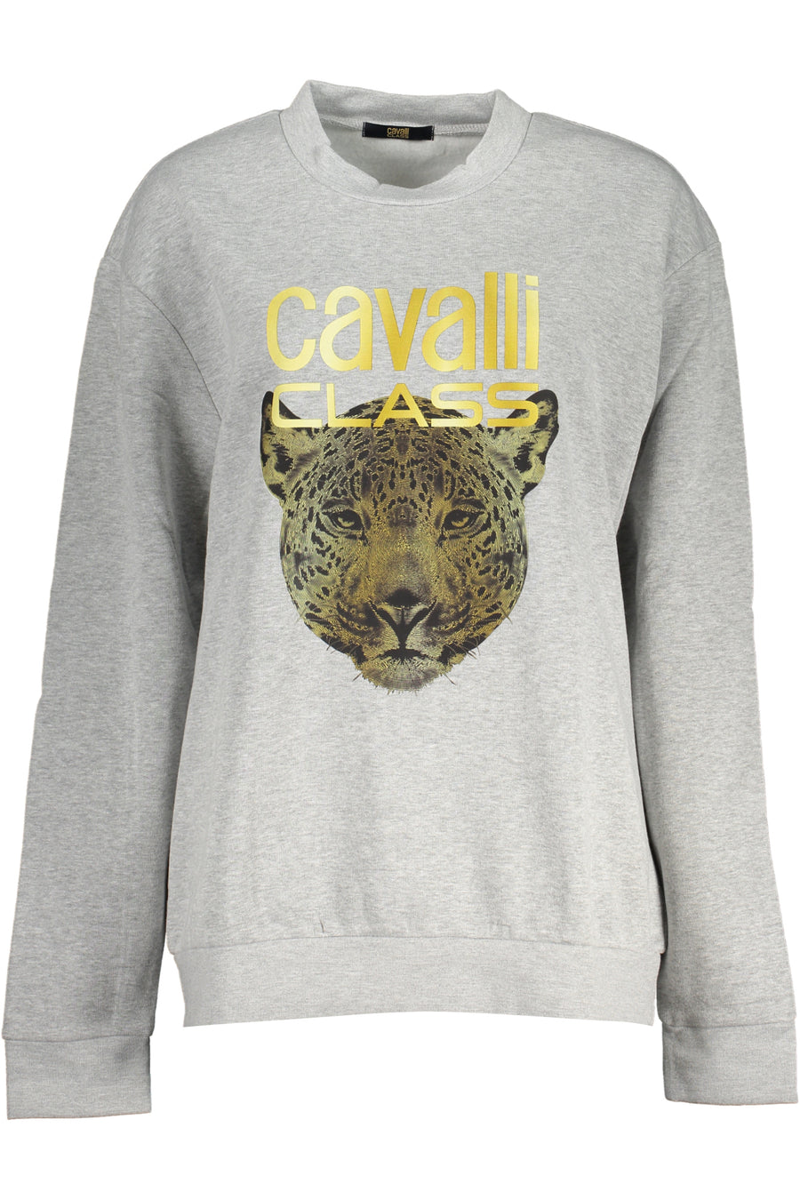 Cavalli Class Women's Gray Zipless Sweatshirt