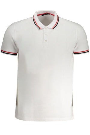 Cavalli Class Men's White Short Sleeved Polo Shirt