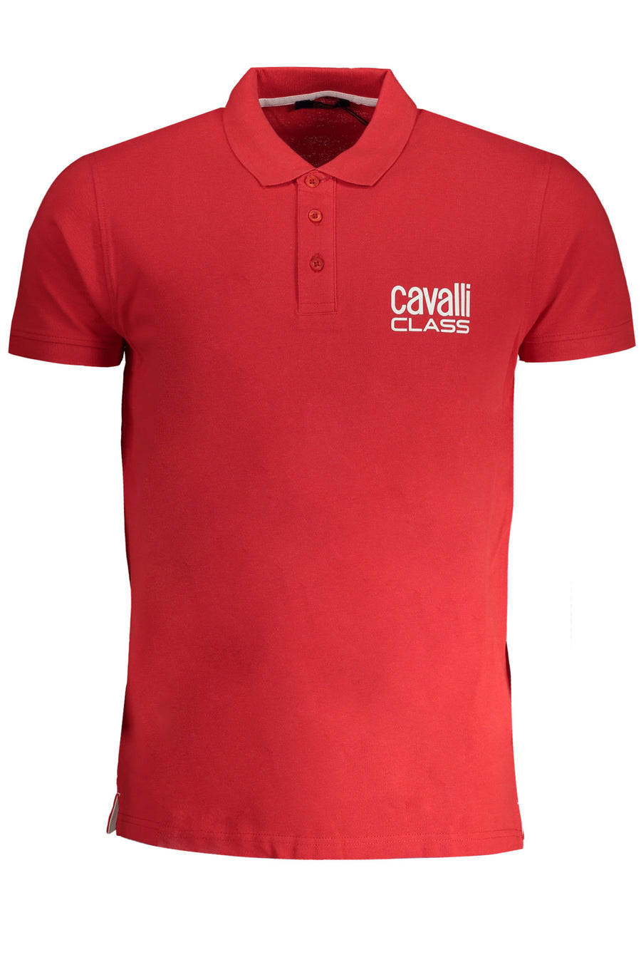 Cavalli Class Men's Short Sleeved Polo Shirt Red