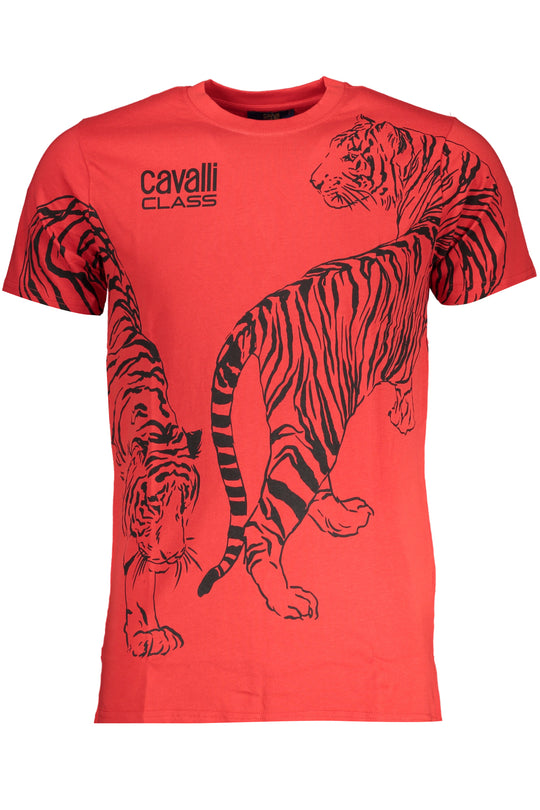 Cavalli Class Men's Short Sleeve T-Shirt Red