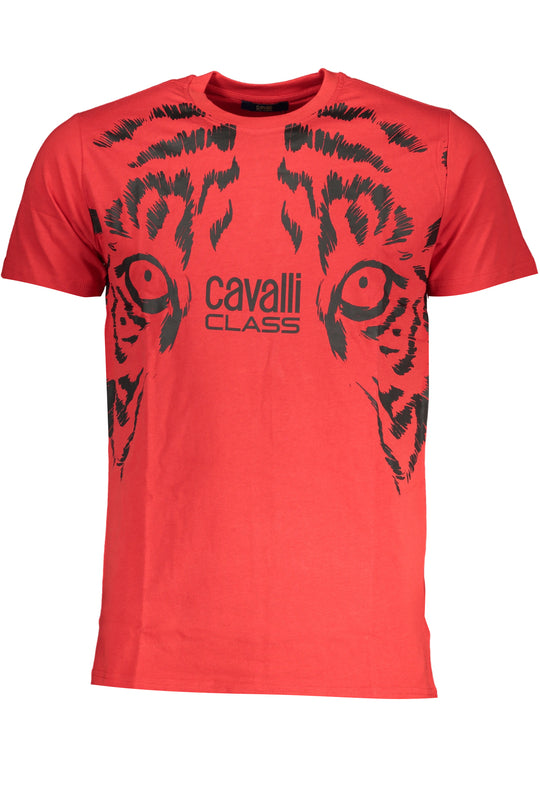 Cavalli Class Men's Short Sleeve T-Shirt Red