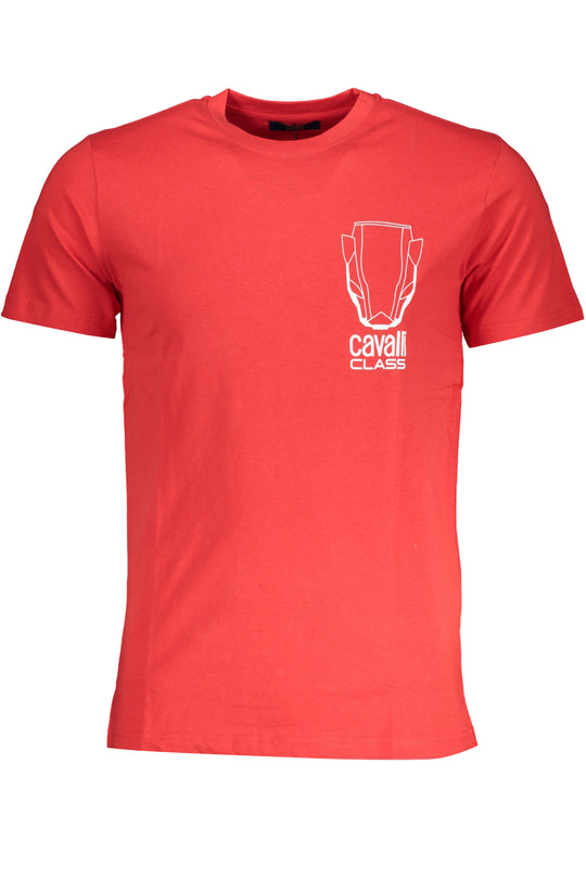 Cavalli Class Men's Short Sleeve T-Shirt Red