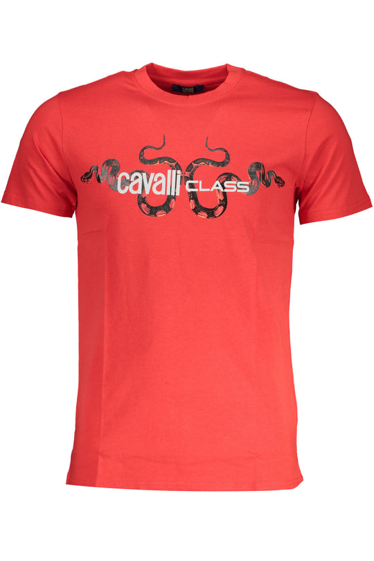 Cavalli Class Men's Short Sleeve T-Shirt Red