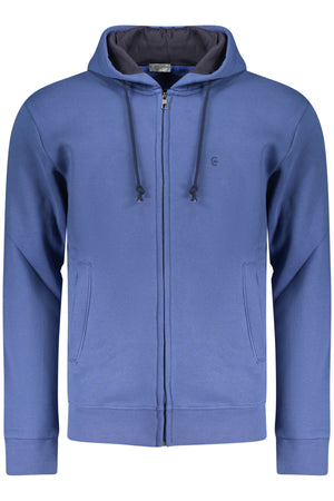 Coveri Moving Men's Blue Zip-Up Sweatshirt