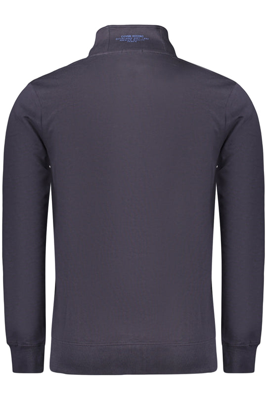 Coveri Moving Men's Blue Zip-Up Sweatshirt