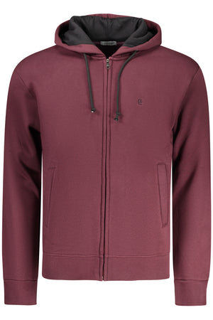Coveri Moving Men's Red Zip-Up Sweatshirt