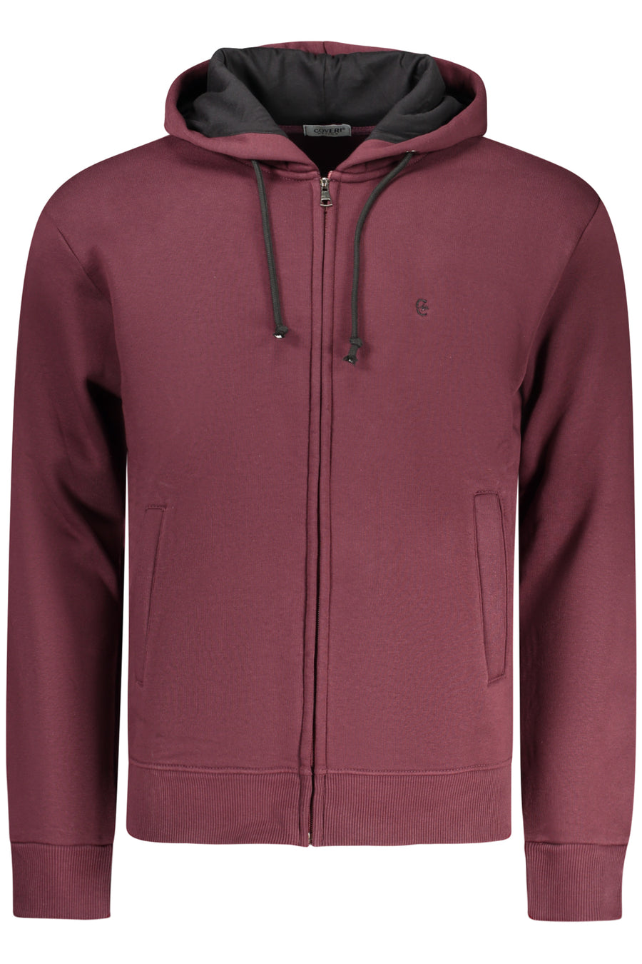 Coveri Moving Men's Red Zip-Up Sweatshirt