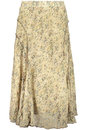 Desigual Women's Long Skirt Beige