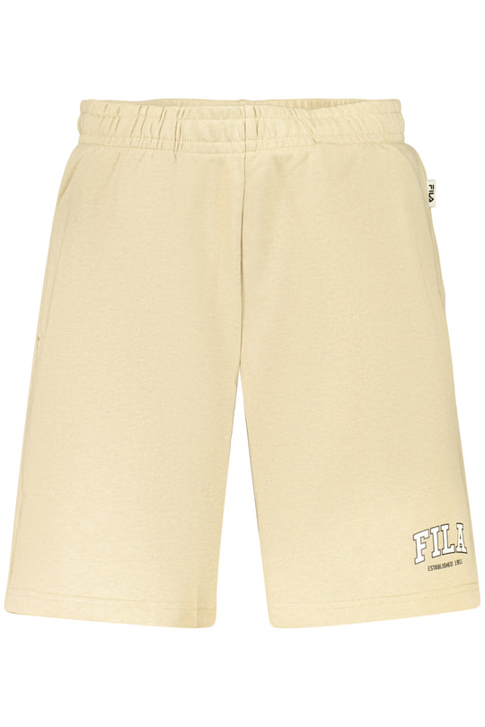 Fila Men's Beige Short Tracksuit Pants