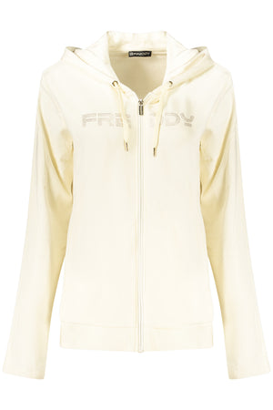 Freddy Women's White Zip-Up Sweatshirt