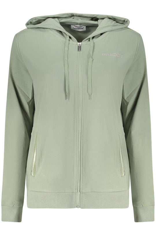 Freddy Women's Green Zip-Up Sweatshirt