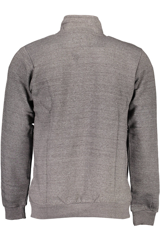 Gian Marco Venturi Men's Zip-Up Sweatshirt Grey