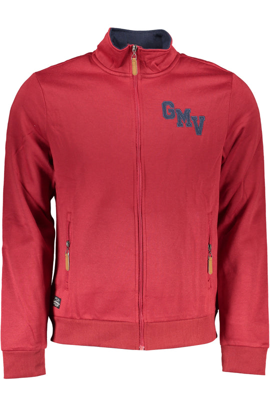 Gian Marco Venturi Men's Red Zip Sweatshirt