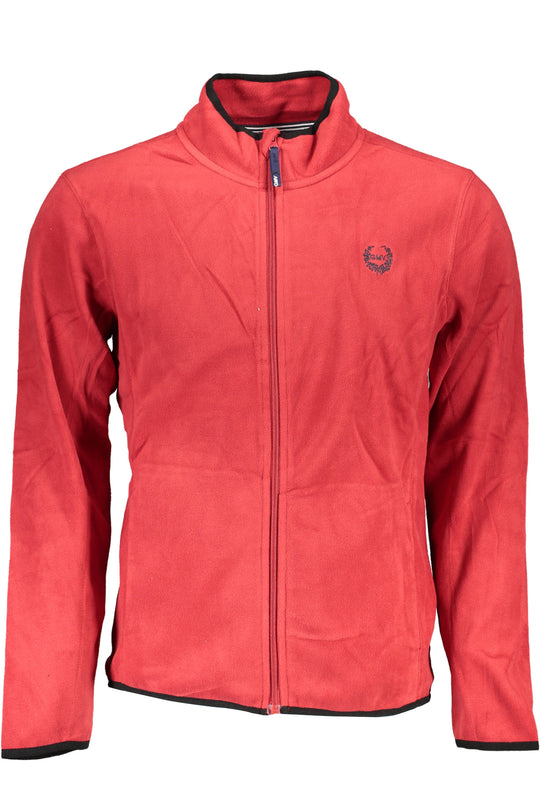 Gian Marco Venturi Men's Red Zip Sweatshirt