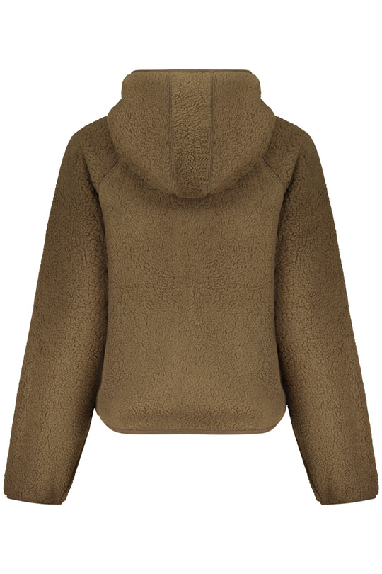 Guess Jeans Women's Brown Zip-Up Sweatshirt