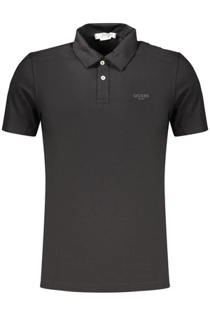 Guess Jeans Men's Short-Sleeve Polo Shirt Black