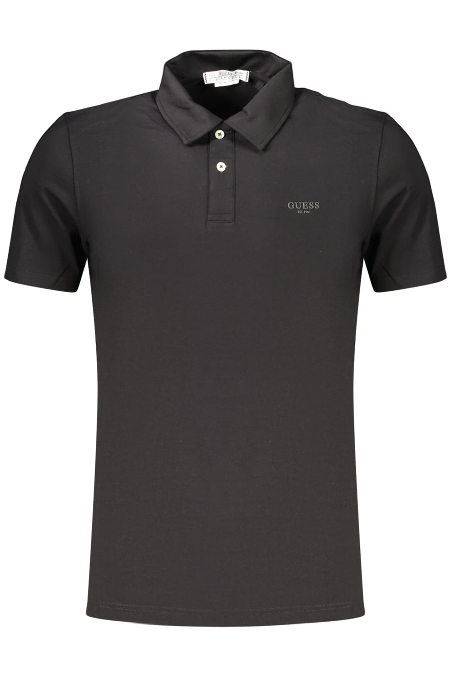 Guess Jeans Men's Short-Sleeve Polo Shirt Black