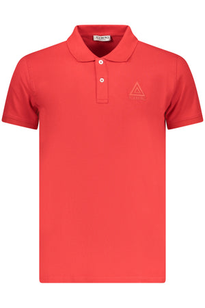 Iceberg Men's Short-Sleeved Polo Shirt, Red