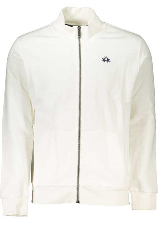 La Martina Men's White Zip Sweatshirt