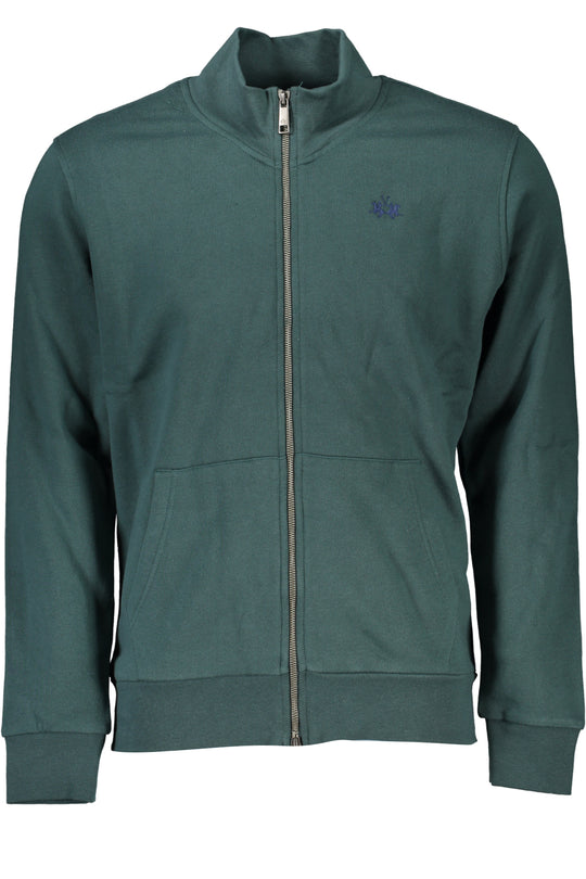 La Martina Men's Green Zip Sweatshirt