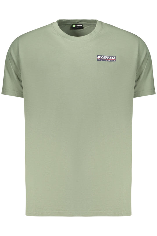 LOTTO T-SHIRT UOMO VERDE A MANICHE CORTE