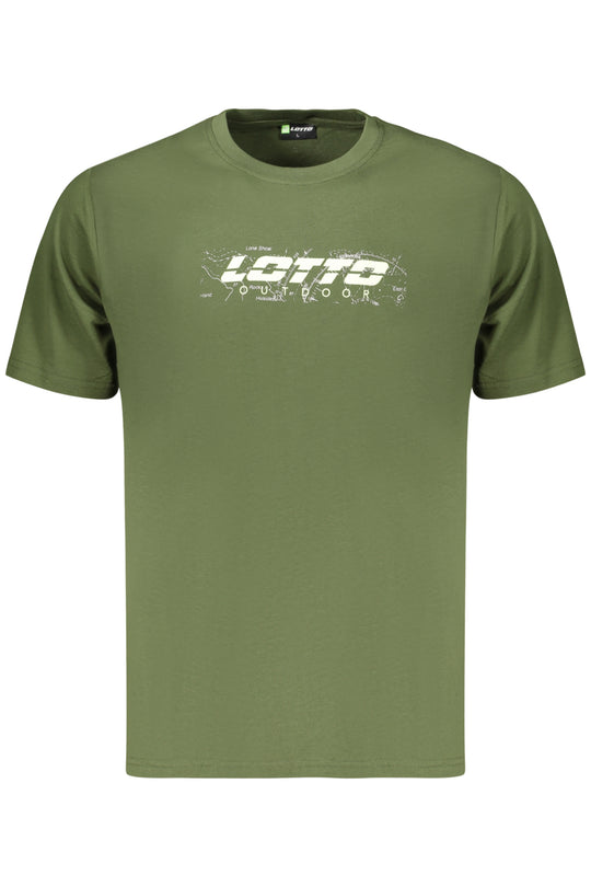 LOTTO T-SHIRT UOMO VERDE A MANICHE CORTE